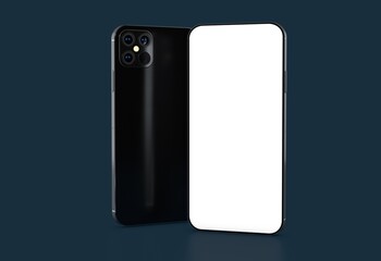 a digital smartphone device mobile phone 3d isolated