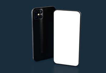 a digital smartphone device mobile phone 3d isolated