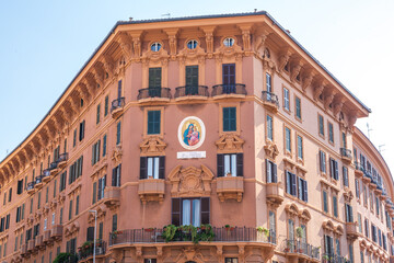 San Pietro street in Rome, Italy