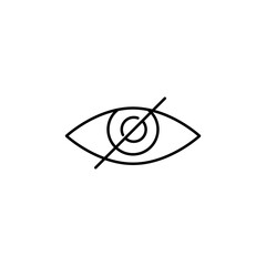 eye, hide, secret, private vector illustration