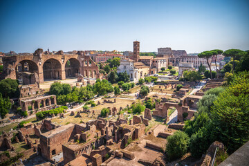 Fototapeta na wymiar Roman Forum in Rome