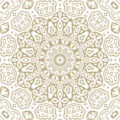Oriental Gold Pattern - Seamless vector