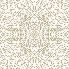 Oriental Gold Pattern - Seamless vector