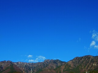 山と空