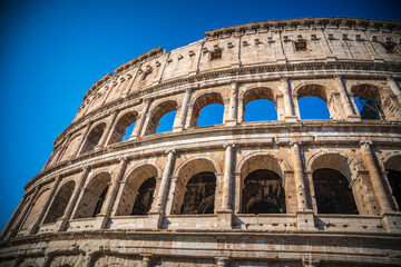 Fototapeta premium The Roman Colosseum (Coloseum) in Rome