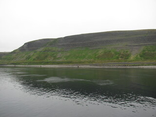 mountain landscape with sea
