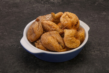 Dry sweet fig fruit heap