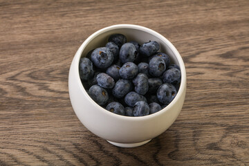 Ripe sweet tasty blueberries heap