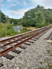 Obraz premium railway in the mountains