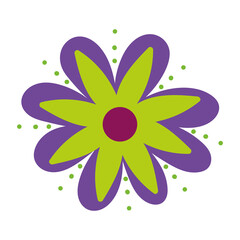 flower decoration plant isolated icon style