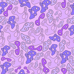 Abstract pattern in lilac and pink colors