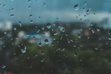 rain on window