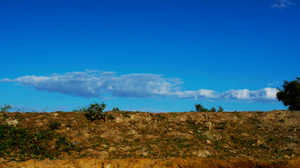 Bright spring view of the Island. Pictures morning scene on th. Beauty of nature concept background.