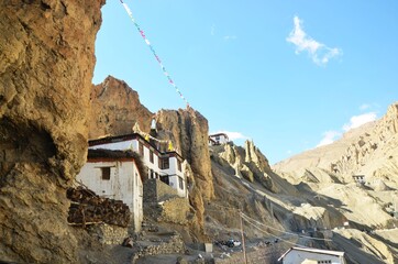buddhist cave in the mountains