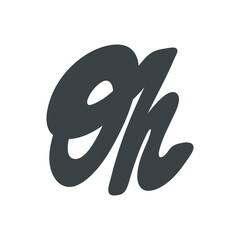 Oh. Vector hand drawn calligraphic design poster. Good for wall art, t shirt print design, web banner, video cover and other