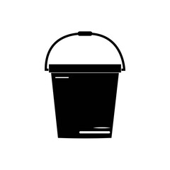 bucket icon logo vector design