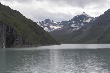 Obraz premium Lac de dix- Barrage de la Grande-Dixence