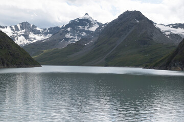 Obraz premium Lac de dix- Barrage de la Grande-Dixence