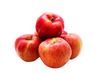 Fototapeta na wymiar Red apples isolated on white background. 