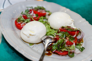 snacks in the restaurant. Expensive restaurant 2021