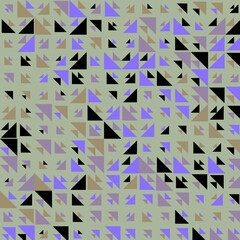 Abstract Color Halftone Dots generative art background illustration