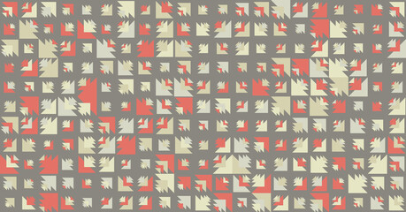 Abstract Color Halftone Dots generative art background illustration