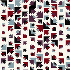 Abstract Color Halftone Dots generative art background illustration