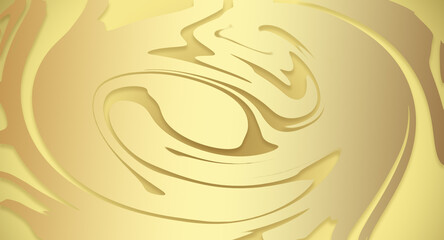 Liquid abstraction. Gold abstract liquid background.