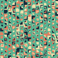 Abstract Color Halftone Dots generative art background illustration