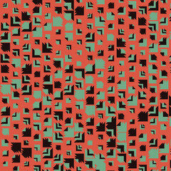 Abstract Color Halftone Dots generative art background illustration