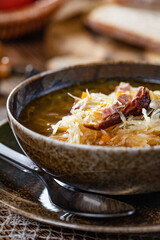 Traditional cabbage soup.