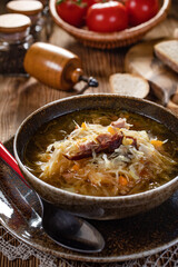 Traditional cabbage soup.
