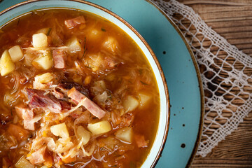 Traditional cabbage soup.
