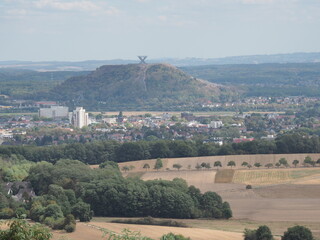 Das Saarpolygon in Ensdorf - Denkmal zur Erinnerung an den beendeten Steinkohlebergbau im Saarrevier