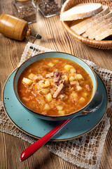 Traditional cabbage soup.