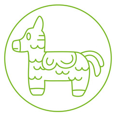 Isolated animal mystic site symbol landscape icon- Vector