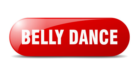 belly dance button. sticker. banner. rounded glass sign
