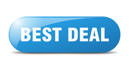 best deal button. sticker. banner. rounded glass sign