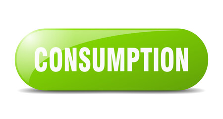 consumption button. sticker. banner. rounded glass sign