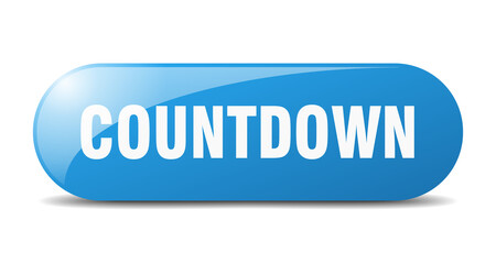 countdown button. sticker. banner. rounded glass sign