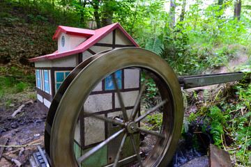 Klappermühle an der Barbarossaquelle im Main-Kinzig-Kreis / Hessen 