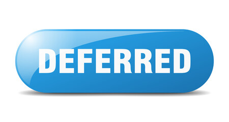 deferred button. sticker. banner. rounded glass sign