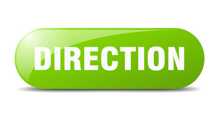 direction button. sticker. banner. rounded glass sign