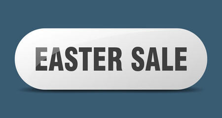 easter sale button. sticker. banner. rounded glass sign