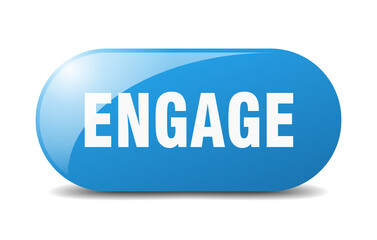engage button. sticker. banner. rounded glass sign