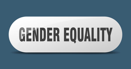gender equality button. sticker. banner. rounded glass sign