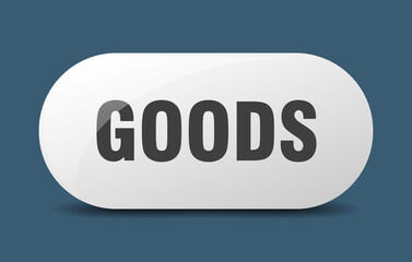 goods button. sticker. banner. rounded glass sign