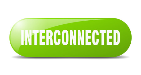 interconnected button. sticker. banner. rounded glass sign