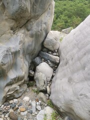 waterfall in the mountains