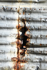 Rusty Corrugated Metal Siding